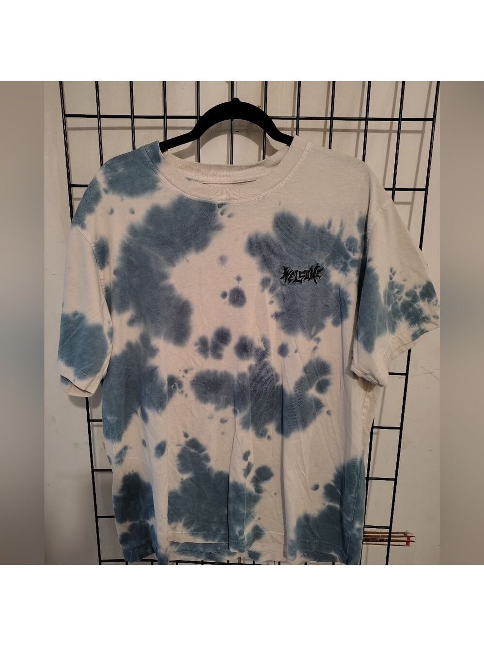 Welcome Inkblot Tie Dye T-Shirt Mist Bone